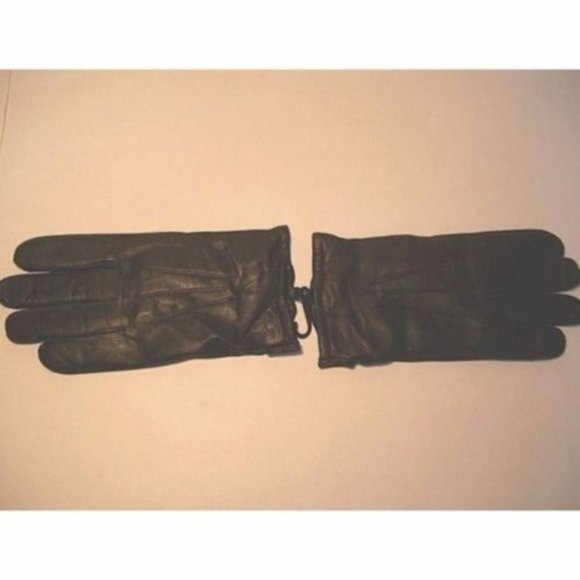 Mens Black LEATHER Gloves Cashmere Wool Lambskin XL Dockers Driving Gift New - Picture 2 of 8